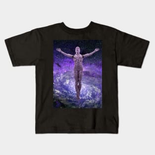 Droid Ascension in fantastic vivid space Kids T-Shirt